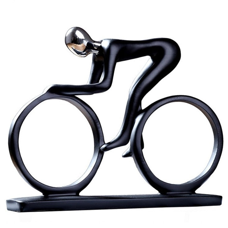 Nordic Abstract Cyclist Sculpture – Modern Wall Sculpture for Home Decor 7
