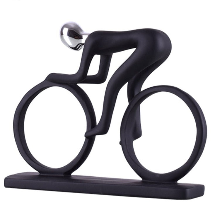 Nordic Abstract Cyclist Sculpture – Modern Wall Sculpture for Home Decor 8