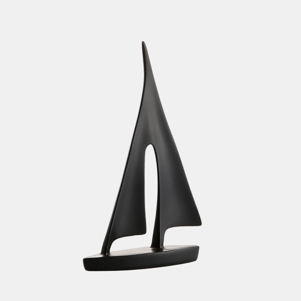 Nordic Abstract Sailboat Sculpture – Unique Nautical Decor for Home and Office 3