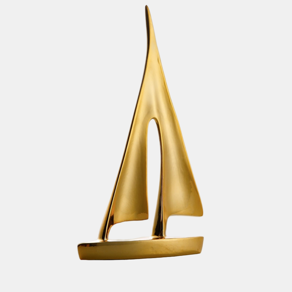 Nordic Abstract Sailboat Sculpture – Unique Nautical Decor for Home and Office 7