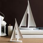 Nordic Abstract Sailboat Sculpture – Unique Nautical Decor for Home and Office 1