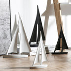 Nordic Abstract Sailboat Sculpture – Unique Nautical Decor for Home and Office 2