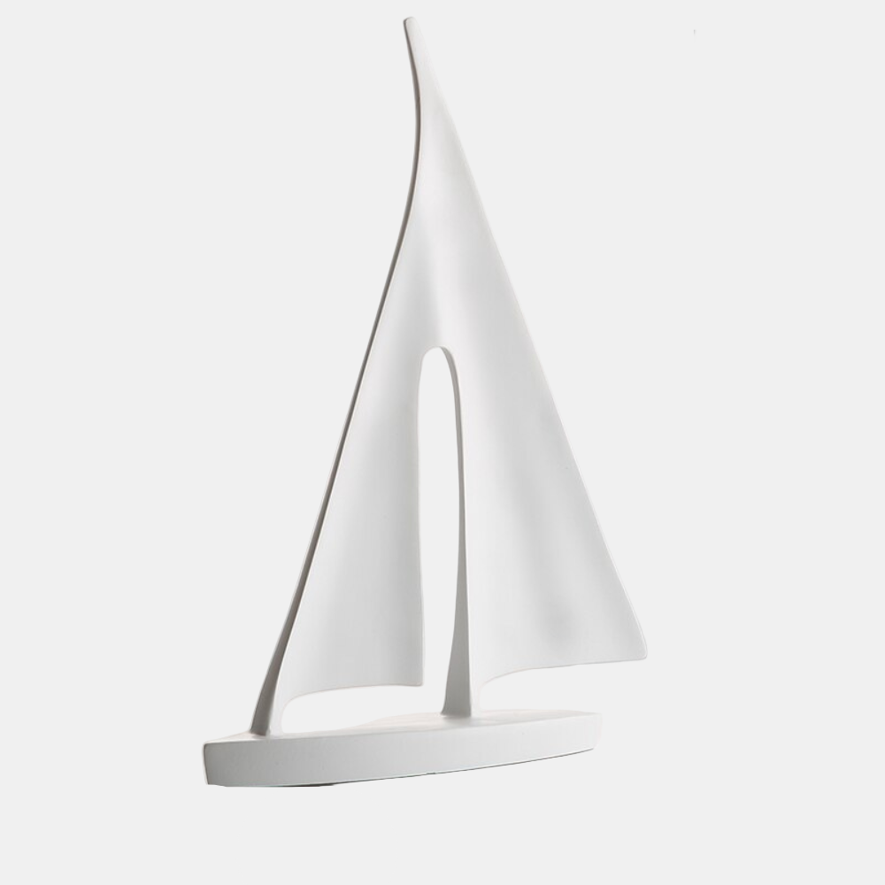 Nordic Abstract Sailboat Sculpture – Unique Nautical Decor for Home and Office 5