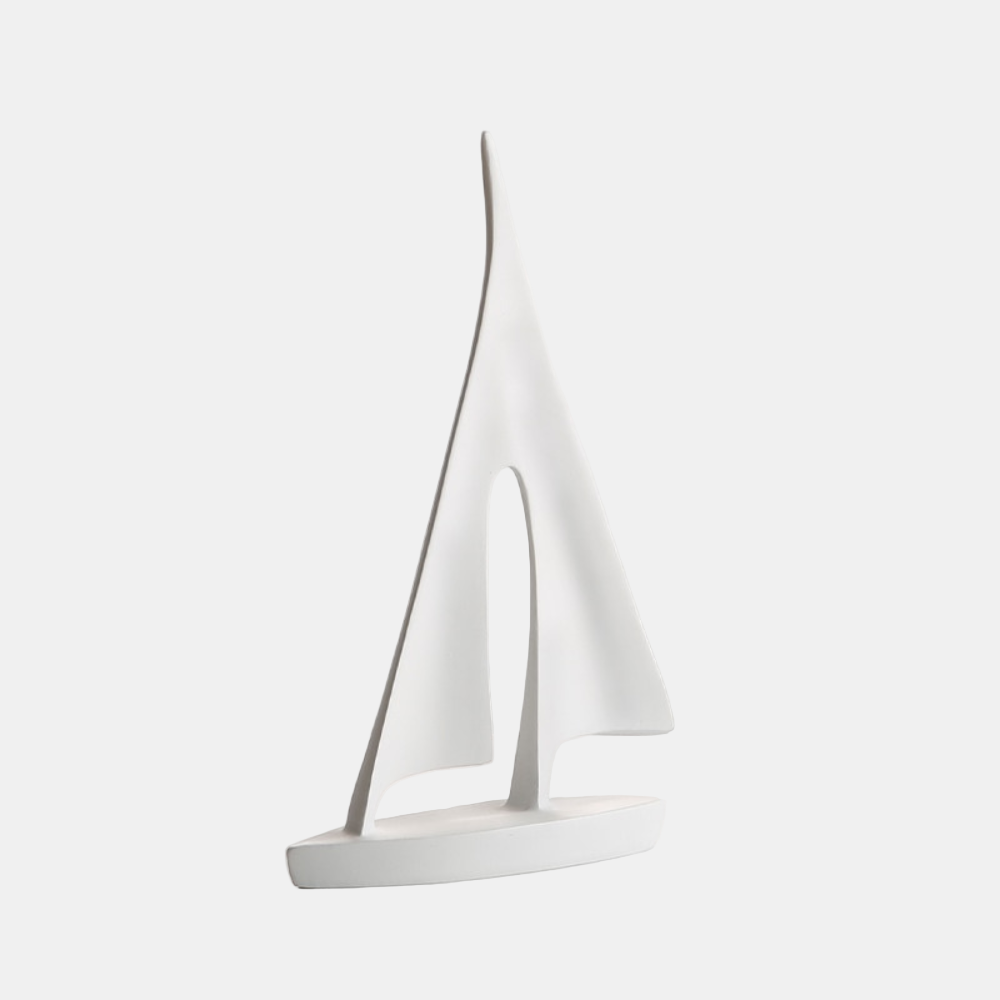 Nordic Abstract Sailboat Sculpture – Unique Nautical Decor for Home and Office 0