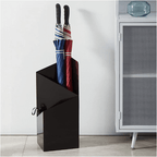 Nordic Geometric Umbrella Stand with Removable Drip Tray-Geometric Umbrella Stand-Unique Casa-Black-Unique Casa