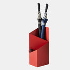 Nordic Geometric Umbrella Stand with Removable Drip Tray-Geometric Umbrella Stand-Unique Casa-Red-Unique Casa