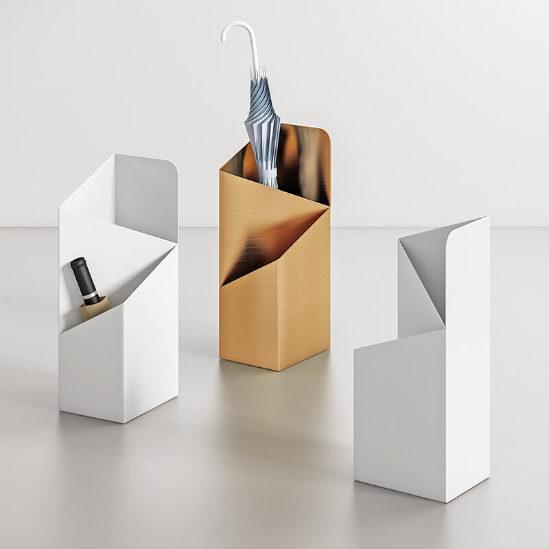Nordic Geometric Umbrella Stand with Removable Drip Tray-Geometric Umbrella Stand-Unique Casa-Unique Casa