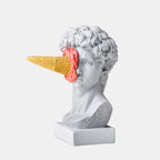 Nordic Ice Cream Face Sculpture – Unique Home Decor Accent for Room Decor 0