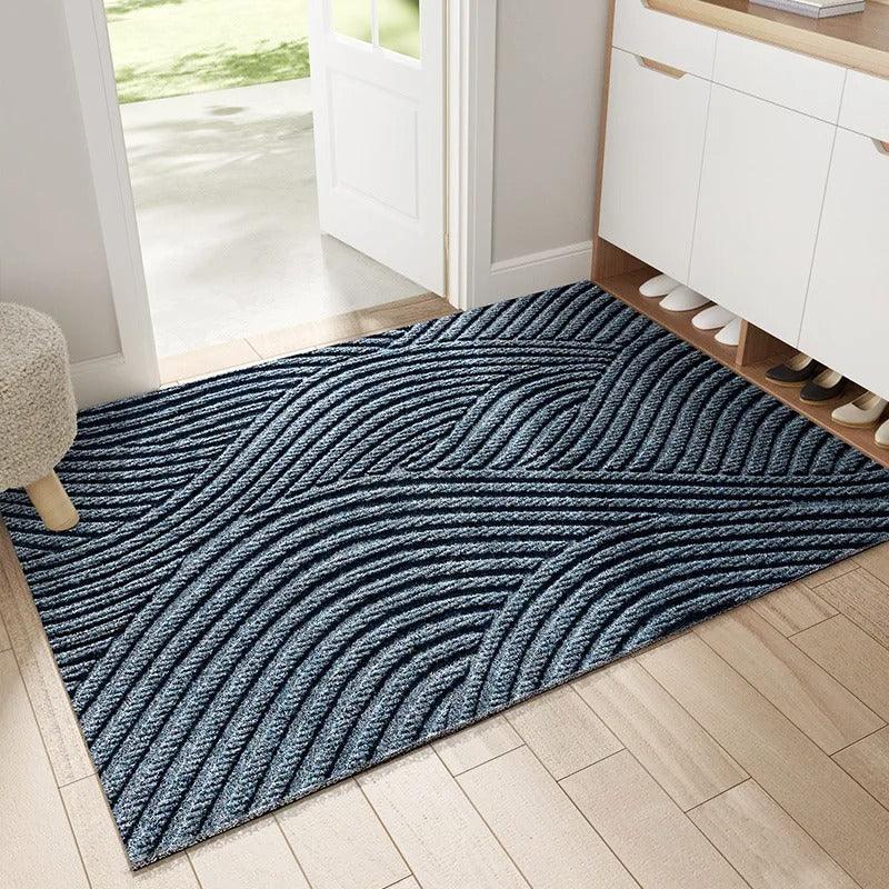 Nordic Non-Slip Doormat – Sand Catcher Mat for Entryway and Hallway-Door Mats-Unique Casa-Blue-45x75CM-Unique Casa