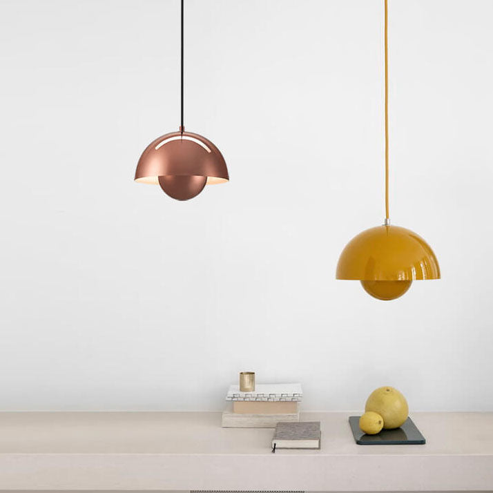 Nordic Pendant Light with Semicircle Dome – Stylish Lighting for Home 6