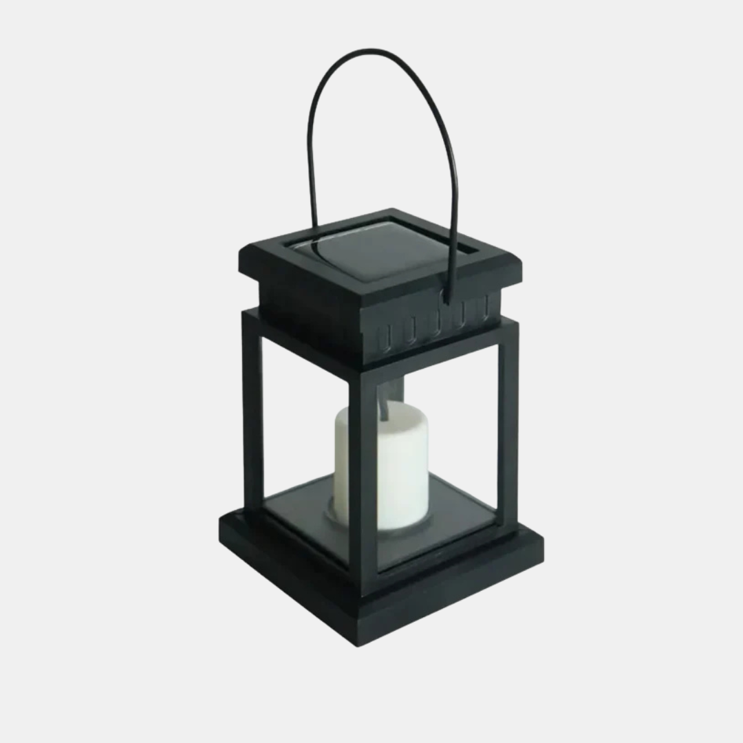 Outdoor Solar Lantern with Flickering LED – Waterproof Solar Lamp for Garden 1