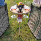 Picky Portable Outdoor Wine and Snack Table – Compact Picnic Stand for Bottle and Glasses-Wine Racks-Unique Casa-Unique Casa