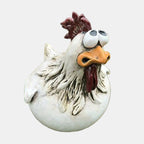 Playful Chicken Garden Ornaments – Whimsical Outdoor Wall Art for Fences 0
