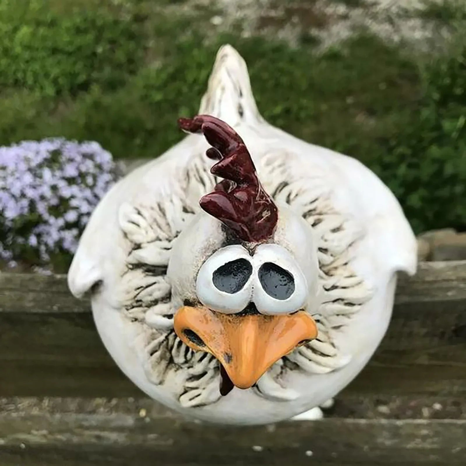 Playful Chicken Garden Ornaments – Whimsical Outdoor Wall Art for Fences 5