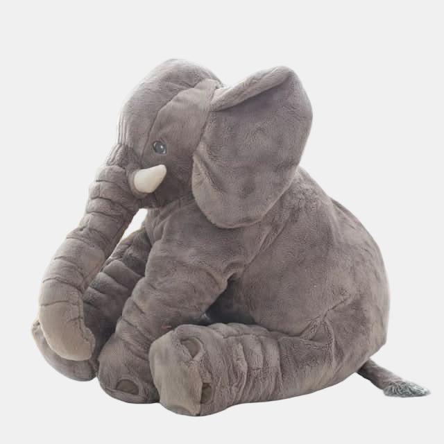 Plush Elephant Cuddly Cushion – Soft Toy Pillow for Babies and Toddlers-Children Toys & Accessoires-Unique Casa-Grey-40 cm-Unique Casa