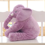 Plush Elephant Cuddly Cushion – Soft Toy Pillow for Babies and Toddlers-Children Toys & Accessoires-Unique Casa-Lila-40 cm-Unique Casa
