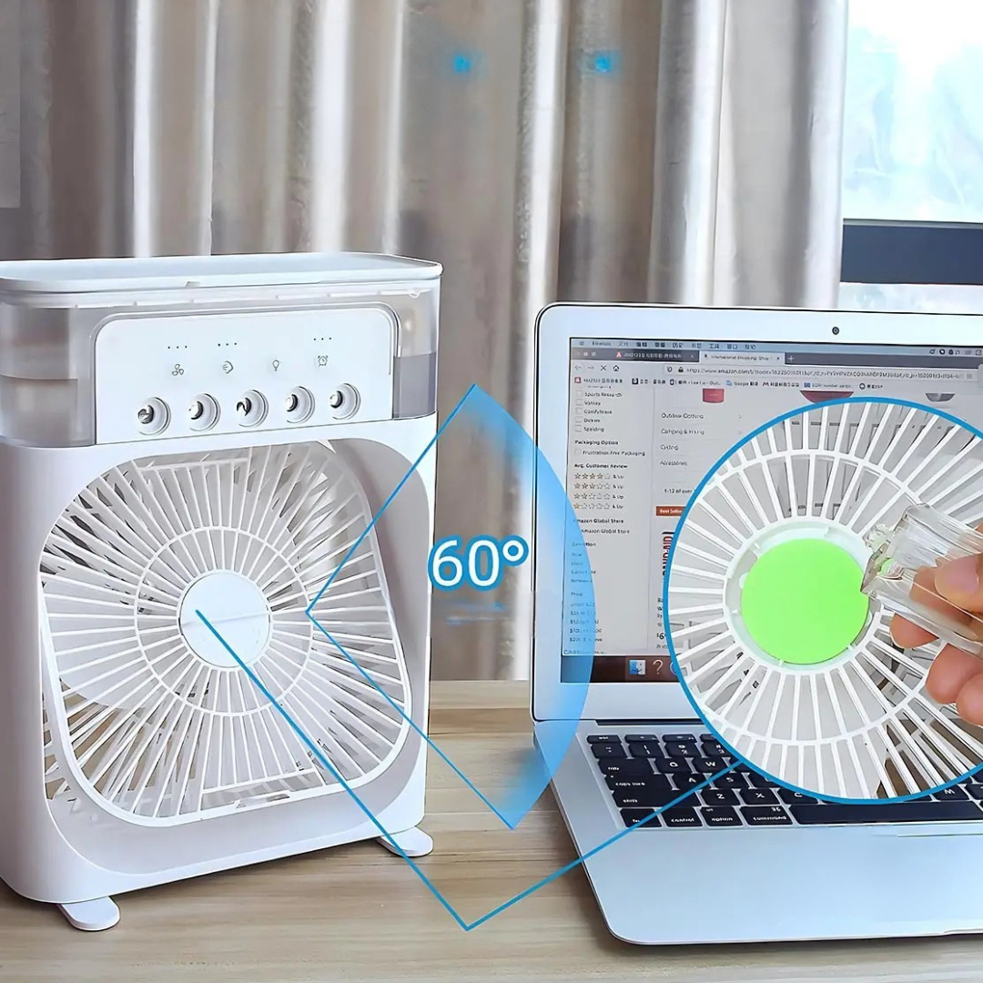 Portable Air Cooler with LED Night Light – 3-in-1 Cooling Fan for Home 2