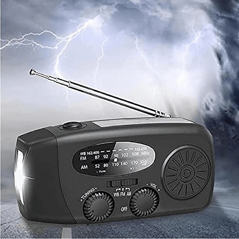 Portable Multi-Function Emergency Wind-Up Radio – Hand Crank Power Bank and Flashlight-Wind-Up Radio-Unique Casa-Unique Casa