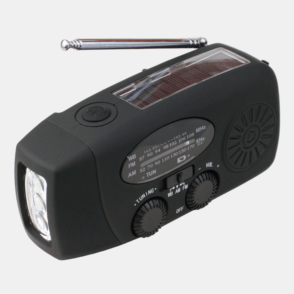 Portable Multi-Function Emergency Wind-Up Radio – Hand Crank Power Bank and Flashlight-Wind-Up Radio-Unique Casa-Unique Casa