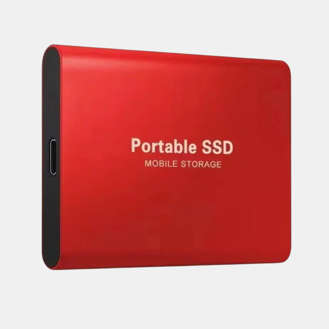 Portable SSD Mobile Storage – Compact, Fast & Reliable-Unique Casa-Red-Unique Casa