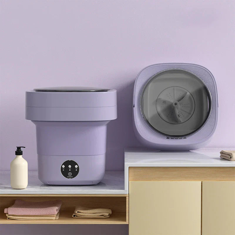 Portable Washing Machine Foldable & Compact Laundry Solution-Washing machine-Unique Casa-Purple-6L-Unique Casa