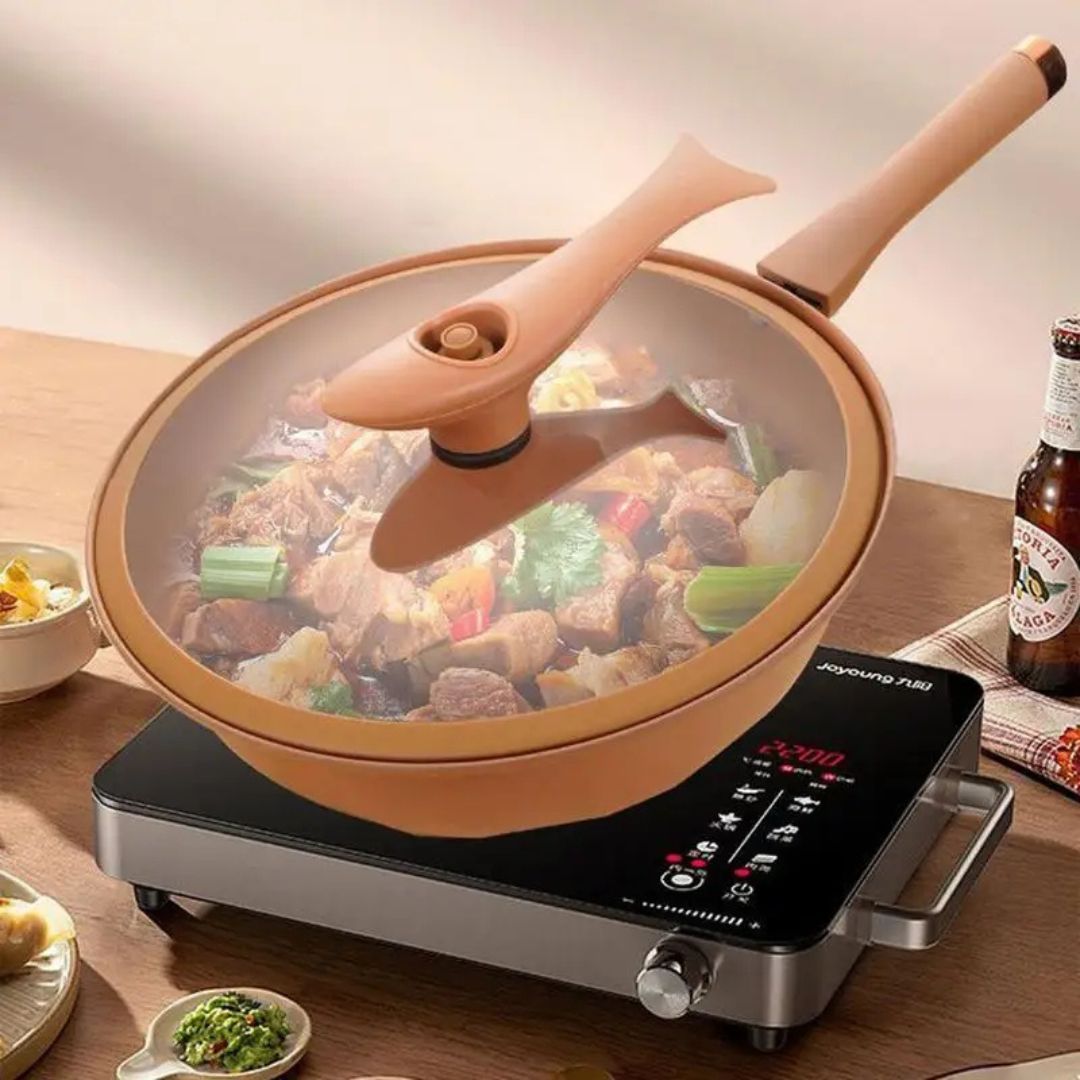 Premium Nonstick Cooking Pot - Fast, Healthy, and Flavorful Cooking Made Simple-Iron Wok Cooking Pro-Unique Casa-Unique Casa