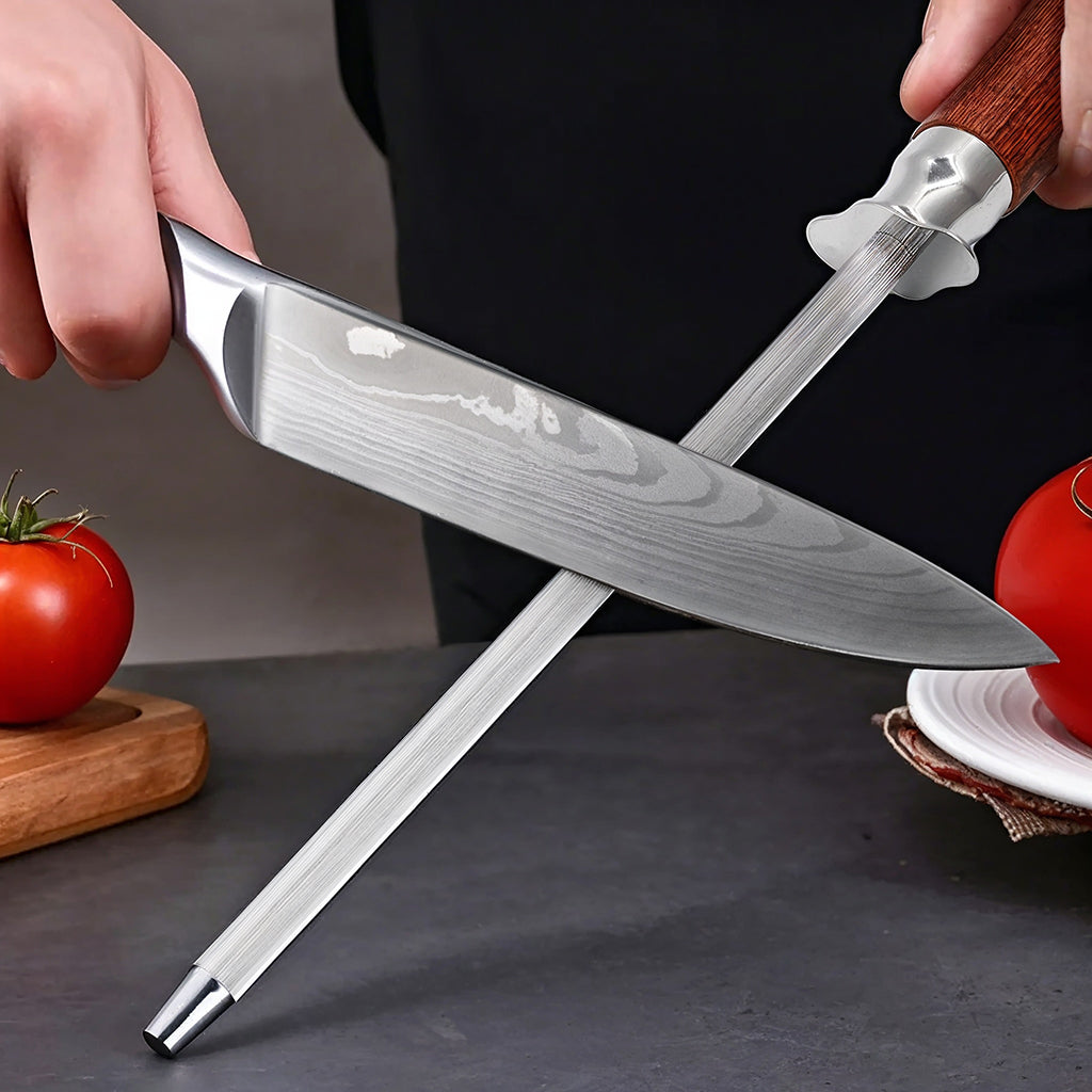 Professional Knife Sharpener with Ceramic Surface – Ergonomic Honing Tool for Chefs 6