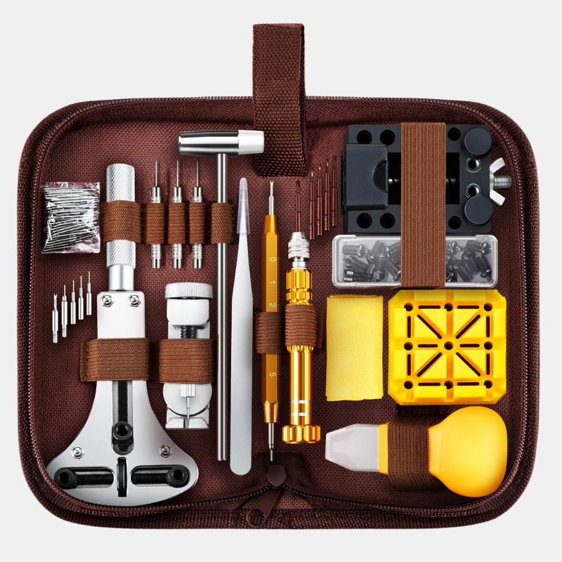 Professional Watch Repair Kit - 147 Tools for Battery & Strap Adjustment-Repair Tools & Kits-Unique Casa-Unique Casa