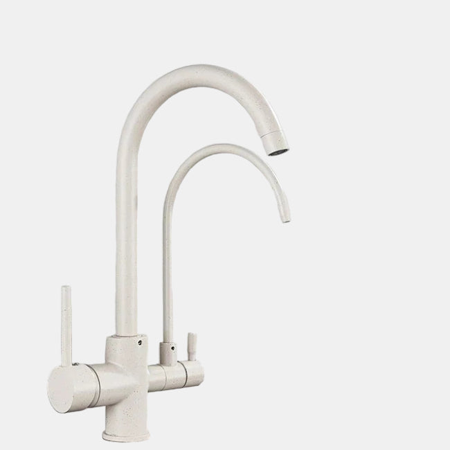 Pull Out Kitchen Faucet – Modern Black Tap with Double Handle for Sinks 8