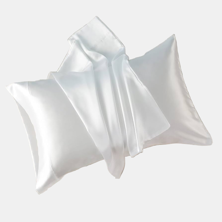 Pure Silk Sleep Pillowcase for Radiant Skin and Smooth Hair-Cushions-Unique Casa-White-Standard Pillowcase (50x75cm)-Unique Casa