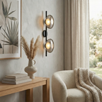 Nordic Round Wall Light – Elegant Glass Sconce for Hallways and Bedrooms