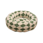 Quality Round Donut Dog Bed – Calming Plush Pet Bed for Small Dogs and Cats-Round Donut Dog Bed-Unique Casa-Green-M-Unique Casa