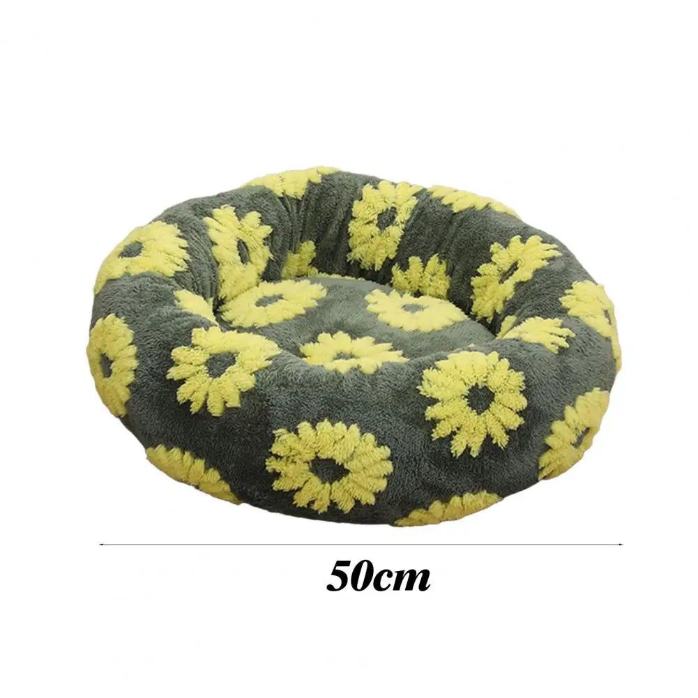 Quality Round Donut Dog Bed – Calming Plush Pet Bed for Small Dogs and Cats-Round Donut Dog Bed-Unique Casa-Unique Casa