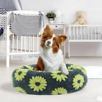 Quality Round Donut Dog Bed – Calming Plush Pet Bed for Small Dogs and Cats-Round Donut Dog Bed-Unique Casa-Unique Casa