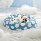 Quality Round Donut Dog Bed – Calming Plush Pet Bed for Small Dogs and Cats-Round Donut Dog Bed-Unique Casa-Unique Casa