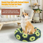 Quality Round Donut Dog Bed – Calming Plush Pet Bed for Small Dogs and Cats-Round Donut Dog Bed-Unique Casa-Unique Casa