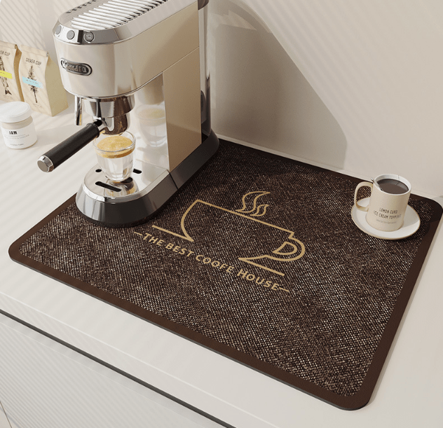 Quick-Drying Kitchen Mat - Water-Absorbent & Stylish for Modern Kitchens-Kitchen Accessories-Unique Casa-Best Coffee-Medium / 50x60 cm-Unique Casa