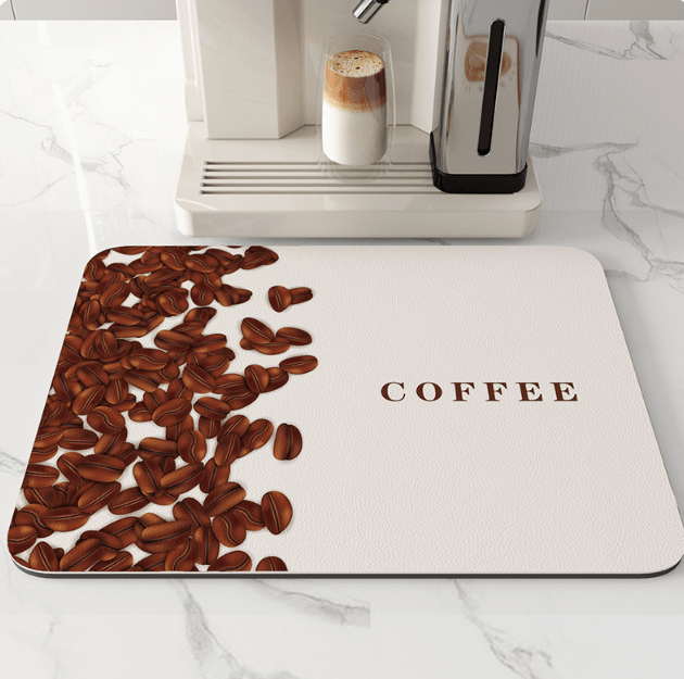 Quick-Drying Kitchen Mat - Water-Absorbent & Stylish for Modern Kitchens-Kitchen Accessories-Unique Casa-Coffee Bean-Medium / 50x60 cm-Unique Casa