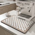 Quick-Drying Kitchen Mat - Water-Absorbent & Stylish for Modern Kitchens-Kitchen Accessories-Unique Casa-Coffee – Braid-Medium / 50x60 cm-Unique Casa