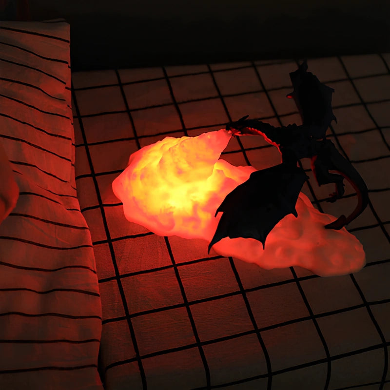 Rechargeable Dragon Night Light – 3D LED Lamp for Kids' Room Decor 2