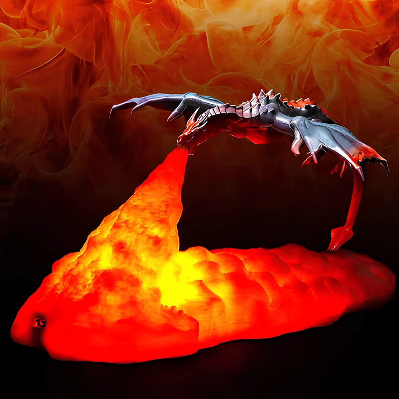 Rechargeable Dragon Night Light – 3D LED Lamp for Kids' Room Decor 5