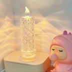 Remote-Controlled LED Candle Lamp – Crystal Design for Home Ambiance 1