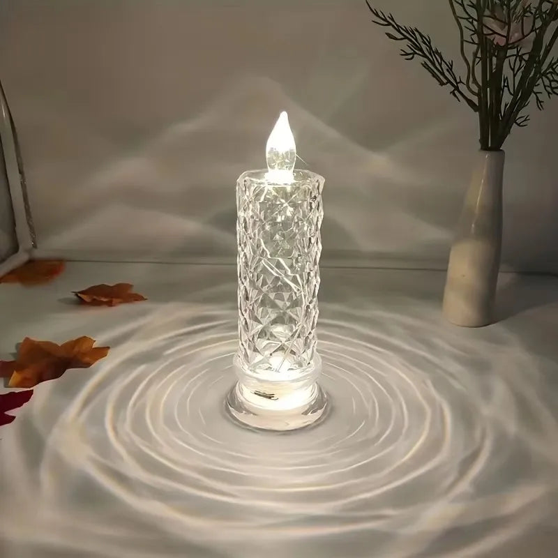 Remote-Controlled LED Candle Lamp – Crystal Design for Home Ambiance 3
