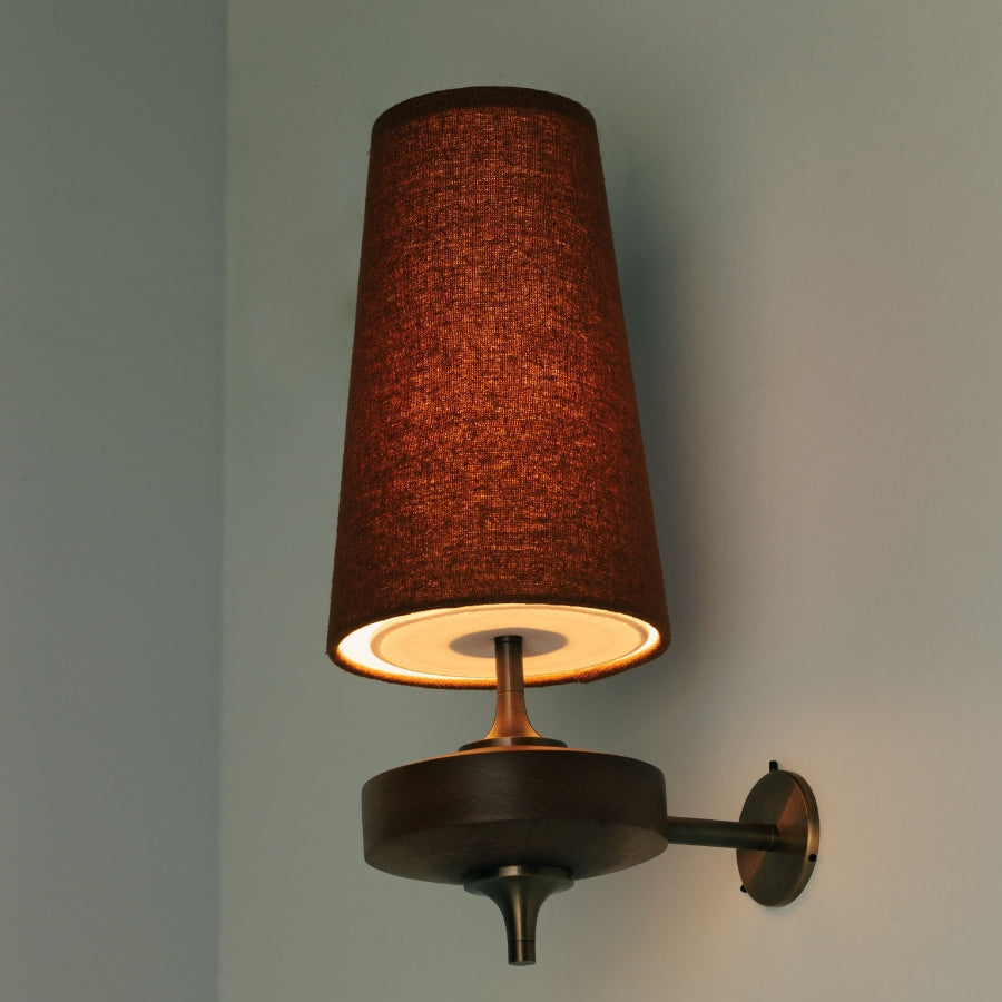 Retro Fabric Shade Wall Sconce – Classic Fabric Lighting for Bedroom-Fabric Lamp-Unique Casa-Unique Casa