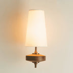 Retro Fabric Shade Wall Sconce – Classic Fabric Lighting for Bedroom-Fabric Lamp-Unique Casa-White-1 Head-Unique Casa