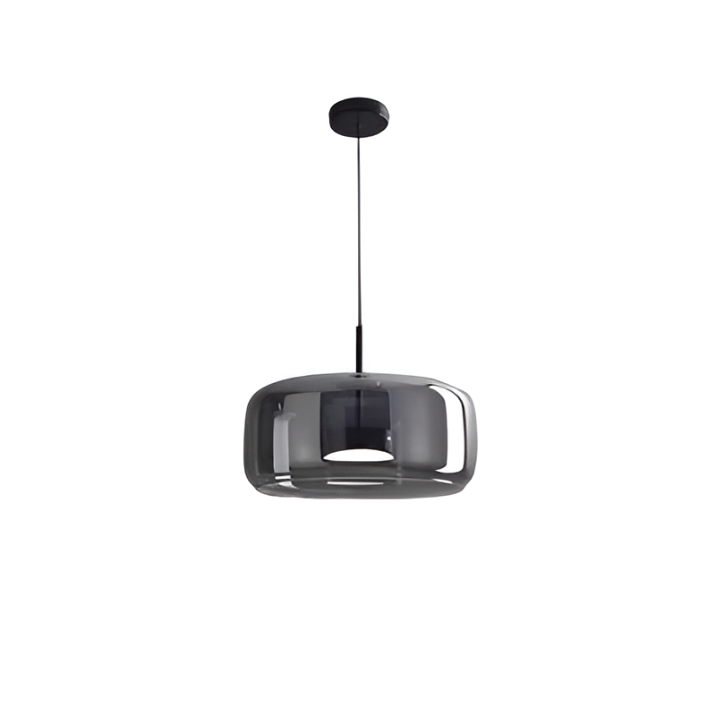 Retro Glass Pendant Light with Adjustable Cords – Black Hanging Lights for Kitchen 1