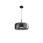 Retro Glass Pendant Light with Adjustable Cords – Black Hanging Lights for Kitchen 1