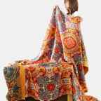 Reversible Summer Blanket with Cooling Fibers – Stylish Boho Design for Bed 0