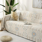 Reversible Throw Blanket – Stylish Cotton Design for Cozy Living Room 0