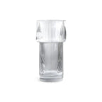 Ribbed Glass Decorative Vase – Tall Modern Flower Vase for Home Decor 5